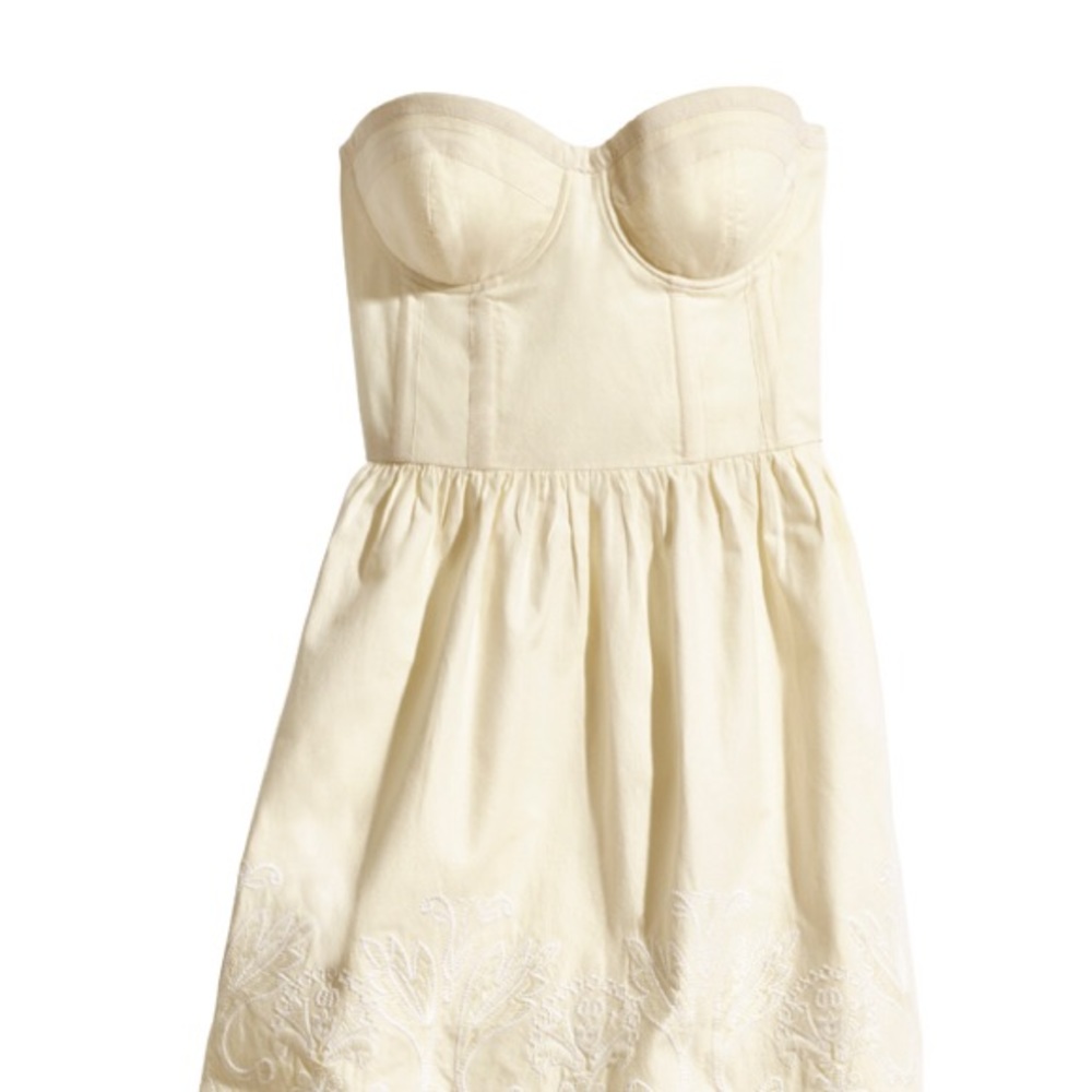 H&M Embroidered midi dress